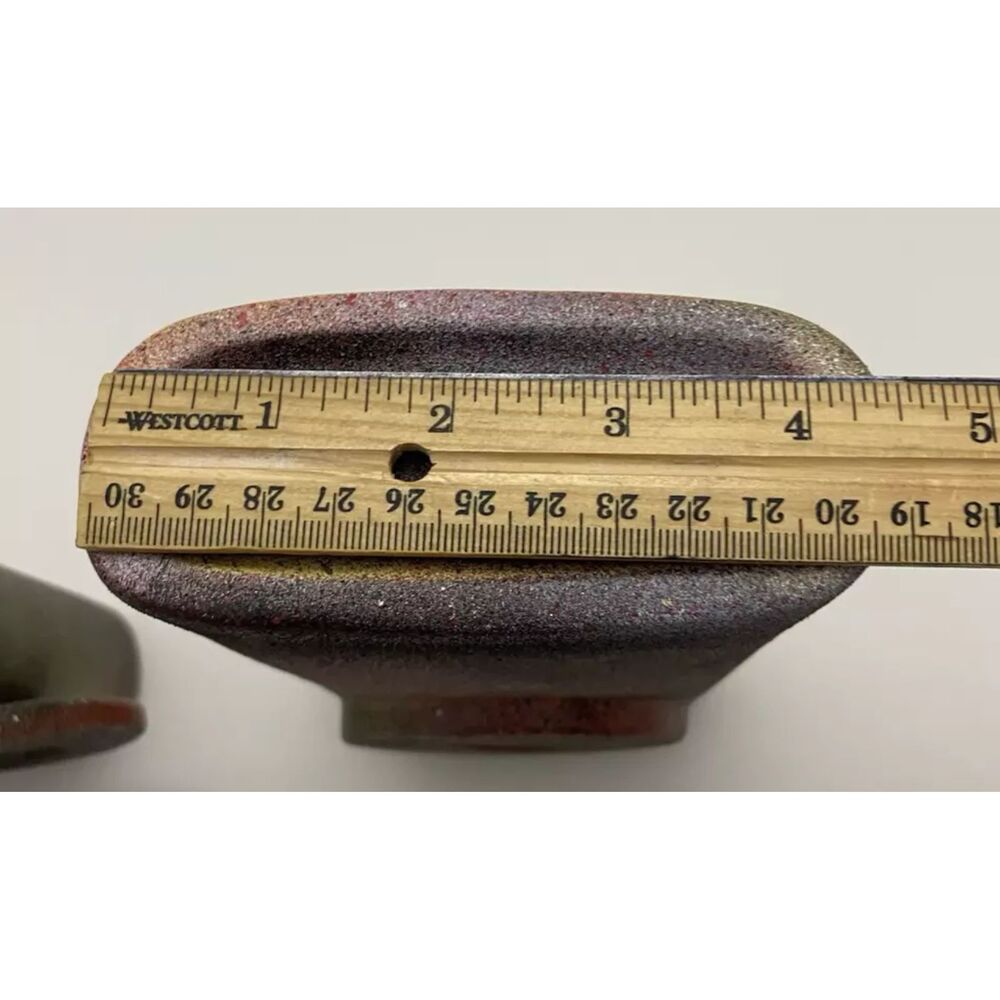 2-Piece Of Stunning Multi Colors Textured Ceramic Vases- Home Decor - Picture 7 of 11